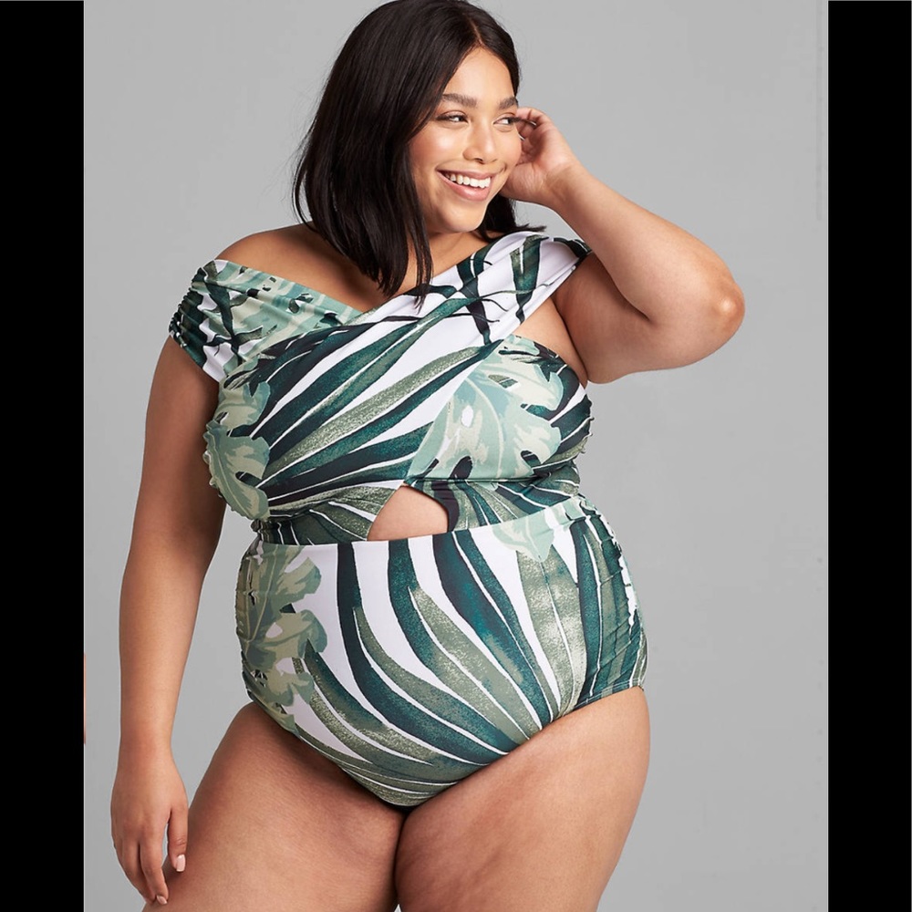 🫐🆕CACIQUE Crossover one piece swimsuit
